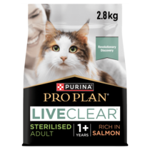PRO PLAN® Allergen Reducing Sterilised LIVECLEAR® Salmon Dry Cat Food