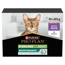 PRO PLAN® Sterilised Maintenance with Duck in Gravy Wet Cat Food