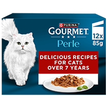 GOURMET® Perle Senior 7+ Mini Fillets in Gravy Wet Cat Food