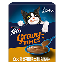 FELIX® Gravy Time Chicken and Turkey Wet Cat Food