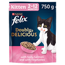 FELIX® Doubly Delicious Kitten Salmon & Vegetables Dry Cat Food