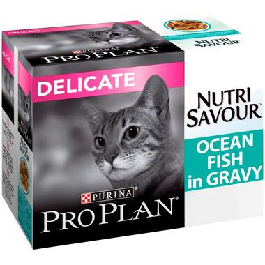 PRO PLAN® Sensitive Digestion NUTRISAVOUR Ocean Fish in Gravy Wet Cat Food