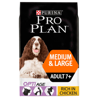 PRO PLAN Medium and Large Adult 7+ OPTIAGE Chicken Dry Dog Food