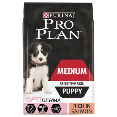 PRO PLAN Medium Puppy Sensitive Skin Salmon Dry Dog Food