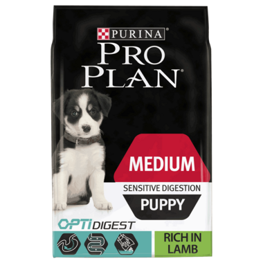 PRO PLAN Medium Puppy Sensitive Digestion Lamb Dry Dog Food