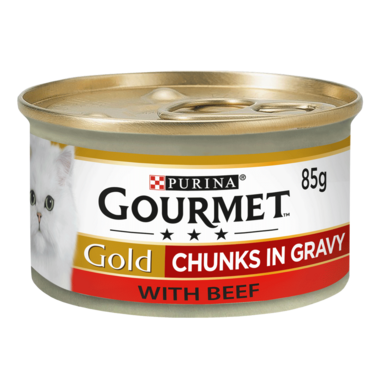 GOURMET® Gold Chunks in Gravy Beef Wet Cat Food