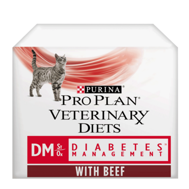 PRO PLAN VETERINARY DIETS DM Diabetes Management Beef Wet Cat Food Pouch