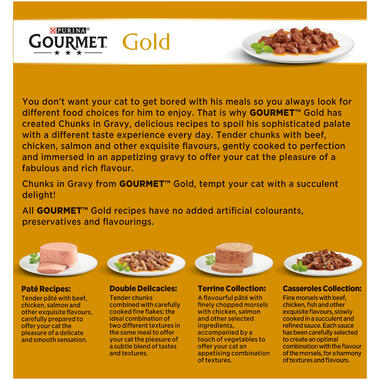 GOURMET® Gold Chunks in Gravy Collection Wet Cat Food