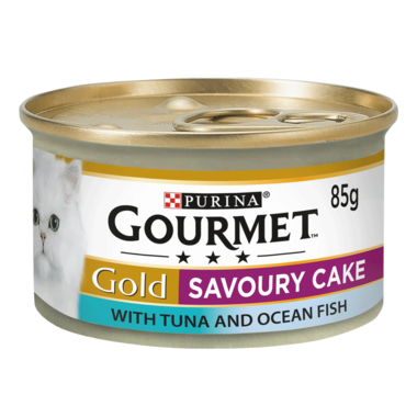 GOURMET® Gold Savoury Cake Duo Tuna and Ocean Fish Wet Cat Food