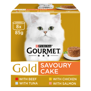 GOURMET® Gold Savoury Cake Meat and Fish Variety Wet Cat Food