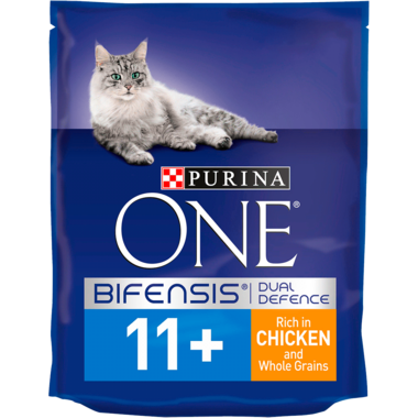 PURINA ONE® Senior 11+ Chicken and Wholegrain Dry Cat Food