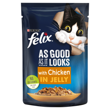 FELIX® As Good As it Looks Chicken in Jelly Wet Cat Food