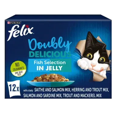 FELIX® Doubly Delicious Fish Selection Wet Cat Food