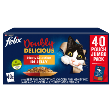 FELIX® Doubly Delicious Meaty Selection Wet Cat Food