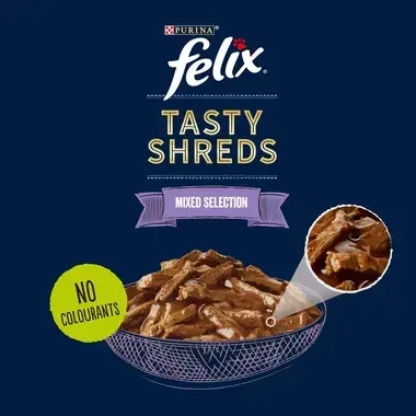 FELIX® Tasty Shreds Mixed Selection Wet Cat Food