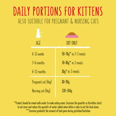 Daily portions for kittens