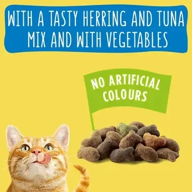 With a tasty herring and tuna mix with vegetables