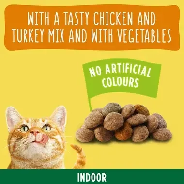 With a tasty chicken and turkey mix with vegetables
