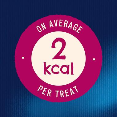 On average 2kcal per treat