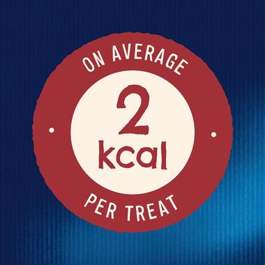 On average 2kcal per treat