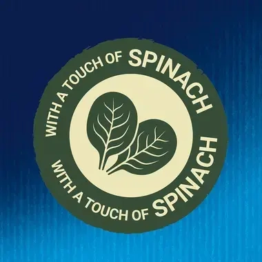 With a touch of spinach