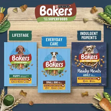 BAKERS Beef with Vegetables Dry Dog Food Purina