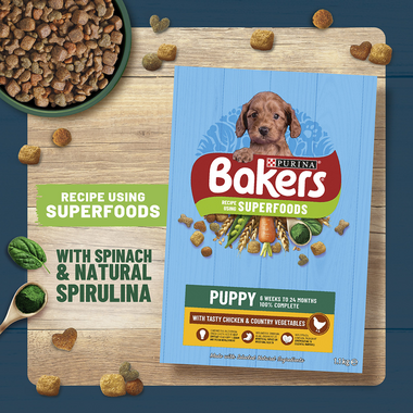 Bakers Superfood with spinach and natural spirulina