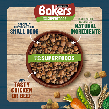 Bakers Superfood specifically formulated for small dogs