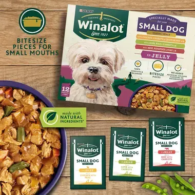 WINALOT Small Dog Food Pouch Mixed in Jelly Purina