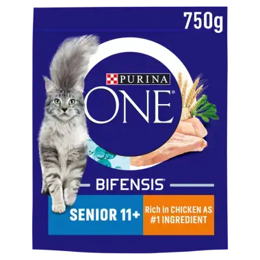 PURINA ONE® 11+ Chicken and Whole Grains Dry Cat Food