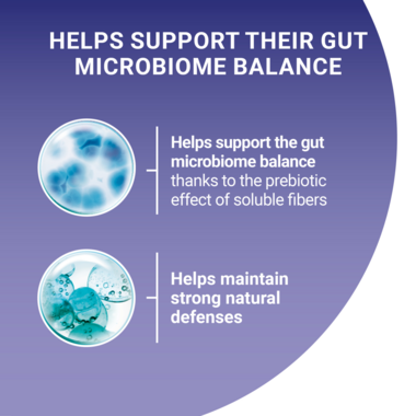 Helps balance their gut microbiome and support their natural defences