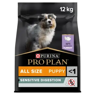 PRO PLAN Puppy Sensitive Digestion Turkey Dry Dog Food Purina