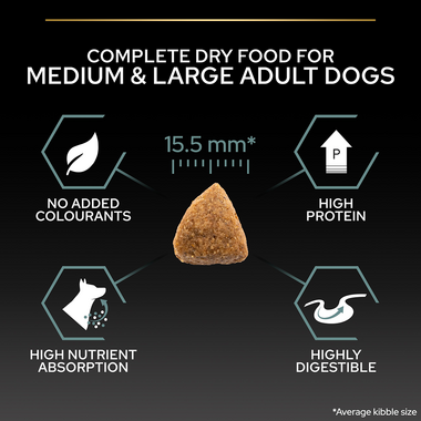 Complete dry food for medium & large adult dogs