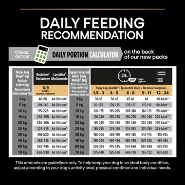 Purina pro plan feeding recommendations online