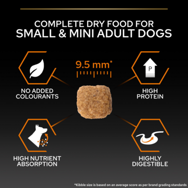 Complete dry food for small & mini adult dogs