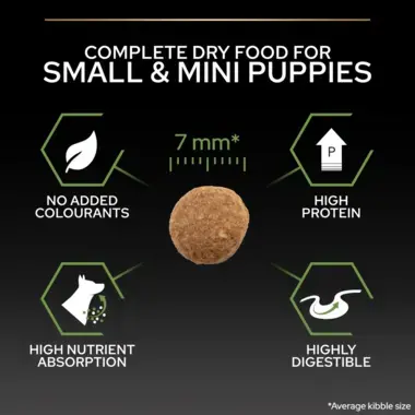 Complete dry food for small & mini puppies