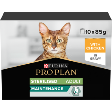 PRO PLAN® Adult Sterilised Maintenance with Chicken in Gravy Wet Cat Food