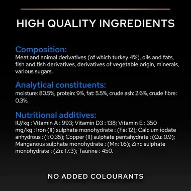 High quality ingredients
