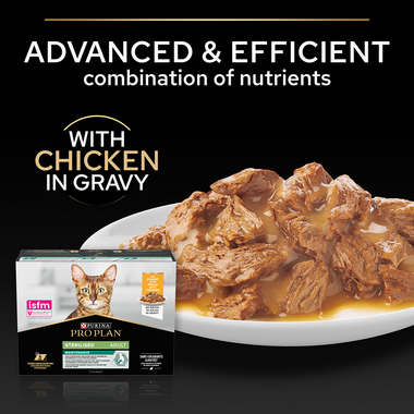 Advanced & efficient combination of nutrients with chicken in gravy