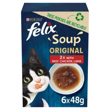 FELIX® Soup Original Farm Selection Wet Cat Food