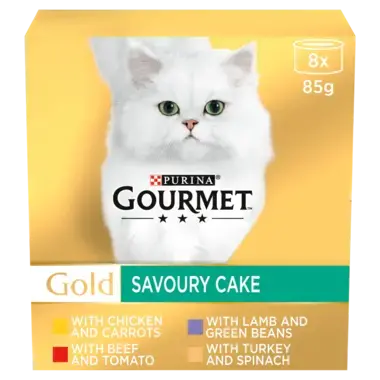 GOURMET® Gold Savoury Cake Meat and Veg Variety Wet Cat Food