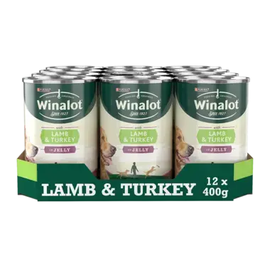 WINALOT® Lamb & Turkey in Jelly Wet Dog Food Cans