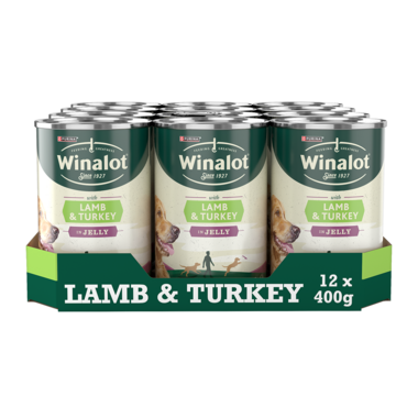 WINALOT® Lamb & Turkey in Jelly Wet Dog Food Cans