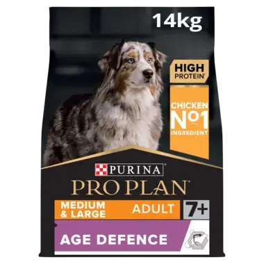 PRO PLAN® Medium and Large Adult 7+ Age Defence Chicken Dry Dog Food