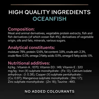 High quality ingredients oceanfish
