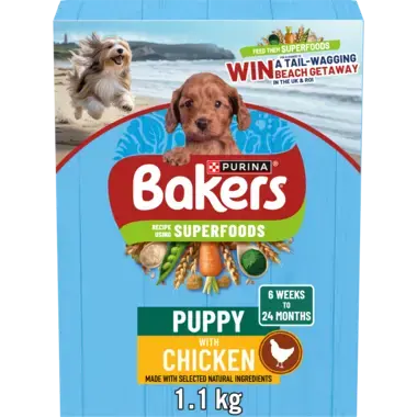 BAKERS® Puppy Chicken with Vegetables Dry Dog Food