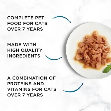 Complete pet food for cats over 7 years
