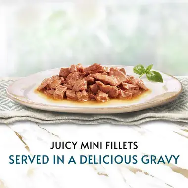 Juicy mini fillets served in a delicious gravy
