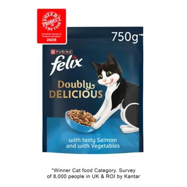 FELIX® Doubly Delicious Salmon & Vegetables Dry Cat Food