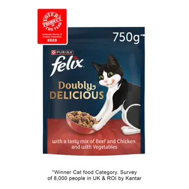 FELIX® Doubly Delicious Beef, Chicken & Vegetables Dry Cat Food
